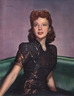 Ida Lupino, from Hollywood Album, edited by Ivy Crane Wilson (Sampson Low, Marson &amp; Co., 1947). From a charity shop in Nottingham.