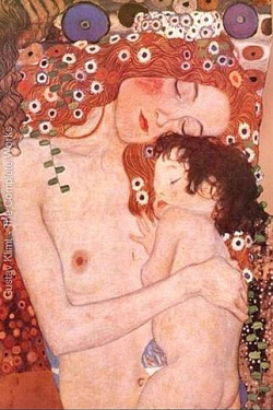 Mother and Child by Gustav Kimt-1905