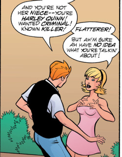 sapphicghostbusters: meowmagica: hiding a man hating plant lesbian in your bushes is 100% undeniable proof of being harley quinn  HE JUST REACHES IN AND PULLS OUT A GROWN-ASS WOMAN LMAO 