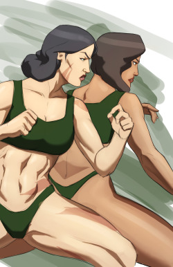Something different for a change.Don’t mess with the Beifong sisters.night.