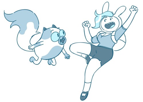 shnikkles:  As people have been rolling off, I’ve seen some buds post lil drawings for Fionna and Cake, and I figured I’d do one too! SO, I rolled off awhile ago, but I had the absolute honor to board some things for Fionna and Cake! I’m so so excited