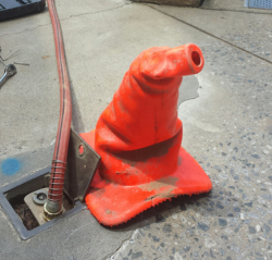 genderoftheday:  Today’s Gender of the Day is: a deflated traffic cone 