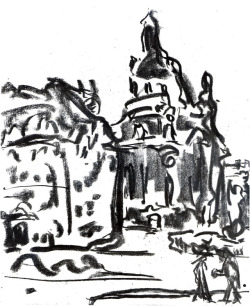 expressionism-art:  Frauenkirche, 1908, Ernst Ludwig Kirchner