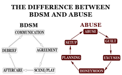 loveof-allnatural:  obama-stolemy-vcr:  dominantlife:  Infographic: Difference Between BDSM &amp; Abuse —- more articles in the Library For Kinksters.  Now do you guys see why I don’t like fifty shades?  Please be safe in your kinky adventures!! Love
