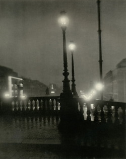 lostandfoundinprague:  Prague by Josef Sudek, Prague at Night, date unknown 