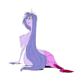 slbtumblng:  Long purple hair is long and purple.    &lt;3 &lt;3 &lt;3