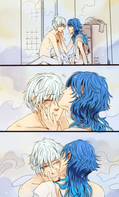 darkgreyclouds:  It’s that scene on the drama cd where Aoba’s like Clear even if you change bodies your scars won’t disappear but I still want to take care of you 5ever and Clears like (つω⊂* ) ilu, u the best boyfran [x]
