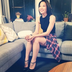 jesperfahey:  @arden_cho Interviews all day! Styled by @detective__chako make up by @bnmakeup photo by @denkym Good times!  