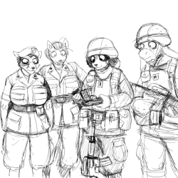 stedilnik:  don’t mind me, just drawing a reenactment of my actual favorite military image of all time @savagelyrandom @chasm006 