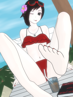 Summer time ruby  Full size image: here  Nsfw version: here