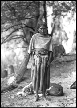  Young Tarahumara woman with dog, Norogachic, 1892 American Museum of Natural History 