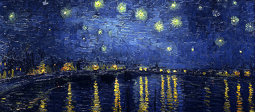 Vincent van Gogh "Starry Night Over the Rhone"