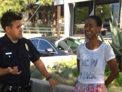 salty-and-slightlyspicy:  queerheretic:  lamardeuse:  sunflowyr:  errolwiththepost:  congenitaldisease:  Daniele Watts, an African-American actress who has starred in Hollywood films such as Django Unchained, was “handcuffed and detained” by Los Angeles