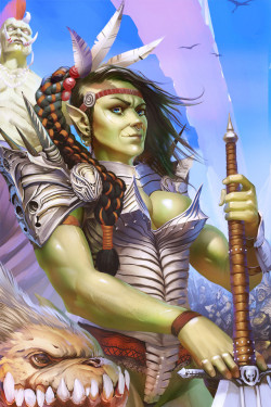 orcgirls:orc woman by Evgen Lisenko