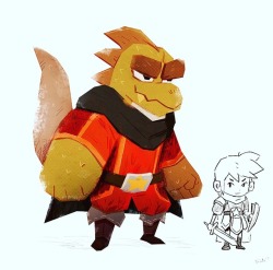 ladytruds: Little fanart for Wonderboy: The Dragon’s Trap! I gave the Lizardman some clothes, he always seemed left out :)