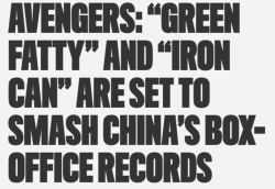 van-dyne: stormsbreakers:  bluesteelstan:  today I learned the Avengers’ Chinese nicknames and now I’m crying  CAP BIG TITS  they think Stark is cold on the outside warm on the inside, like some girls  