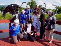 lithefider:  Rise of the Guardians AnimeNEXT Part 1 Not a lot of people were there but we still had fun!  I loved that gaggle of jacks and the North is my friend Wahrsager.  I am the Pitch with the movie-style scythe.  The other Pitch was Canadian