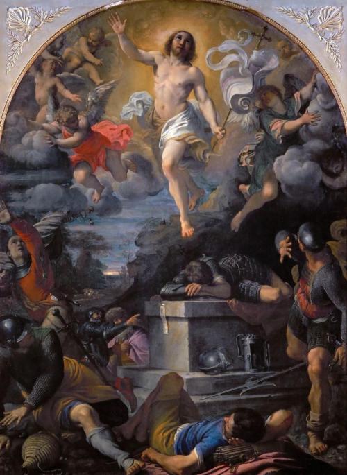 alaspoorwallace:Annibale Carracci (Italian, 1560-1609), Resurrection of Christ, 1593. Oil on canvas, 217 x 160 cm; Louvre Museum, Paris