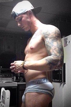 mu-am:Follow Mens Underwear and More for more pics of hot guys in their underwear or less!