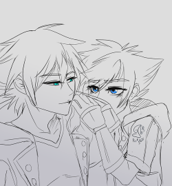kingdomsaurushearts:  I haven’t drawn anything for Soriku Day for a few years… haven’t draw Soriku in a long time in general. whoops.