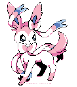 Made a pixel out of my favorite Pokemon~ I only used colors from the Red/Blue sprites and I think it turned out pretty nice uvu// Here&rsquo;s a smaller version, everyone is free to use it (it looks better on light colored blogs though) also make sure
