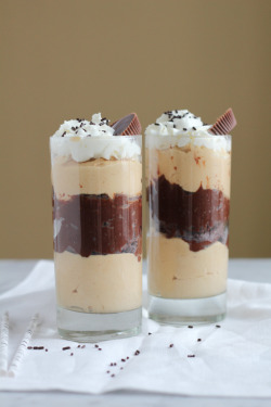 do-not-touch-my-food:  Peanut Butter Chocolate Mousse Parfait