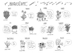 ghostghost:  I made a little Plant Horoscope for brand new zine, I’m Champagne!Filled with self doubt, need a pick me up? Check out your horoscope, the plants can help you out.The whole zine is about regaining and maintaining self worth. My very good