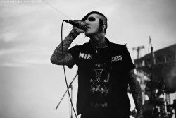 therebelphotography:  Chris Motionless of Motionless In White - South By So What 2014 taken by Ryan Pollack