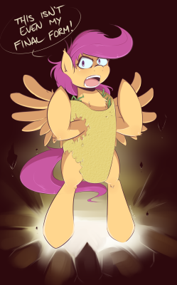 Taco Scootaloo. Scootaco? Scootataco. One of the stranger stream requests, but hey, it was fun! And livestream seems to be a bit more stable now, so I think I&rsquo;ll be holding more streams in the future.