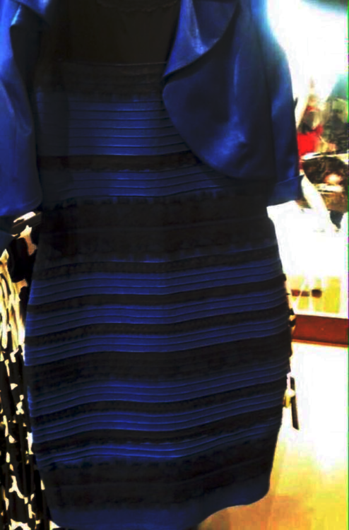 original black and blue dress
