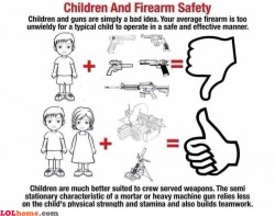 lolfactory:  Children and firearm safety - funny pics tumblr 