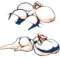 eikasianspire:  More speedtrials. Did these in about an hour, total. Tabby tends to sleep in the nude, or at least wearing some kind of undergarments. Though the former tends to be more comfortable for her. Anyway, Sleepykitty. &lt;:3 