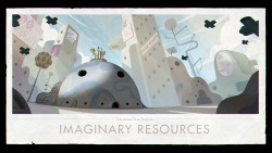 Imaginary Resources (Islands Pt. 4) - title carddesigned and painted by Joy Angpremieres Tuesday, January 31st at 7:45/6:45c on Cartoon Network