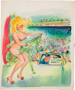 littlebunnysunshine:  Burlesk cartoon by Bill Wenzel.. 
