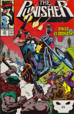 The Punisher Vol.2 No. 31 (Marvel Comics, 1990). Cover art by Bill Rheinhold.From Oxfam in Nottingham.