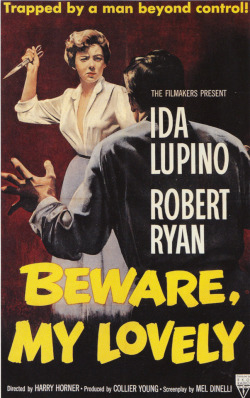 Beware My Lovely poster (United States, 1952). From The Art Of Noir, by Eddie Muller (Overlook Duckworth, 2014). From a charity shop in Nottingham.