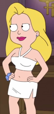 ck-blogs-stuff:  Imagine Eris, The Goddess of Chaos from Billy &amp; Mandy in this outfit and doing this dance move like Hayley Smith from the American Dad episode “Blonde Ambition”… 