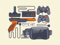 kilabytes:  Oculus VR essentials &amp; Game Boy by Meg Robichaud Vancouver based designer and illustrator Meg Robichaud’s video game tech inspired work, check out the links below to see more of her work. meg-draws.com / tumblr / twitter / dribbble