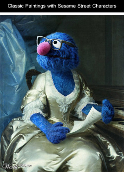 tastefullyoffensive:  Classic Paintings Recreated with ‘Sesame Street’ Characters [via/via]Previously: Classic Paintings Recreated with Modern Celebrities  MY GOD&lt; KERMIT AS SOCRATES IS PERFECT!!!!