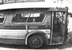 NYC MTA Bus Peering Child 1977 70s - 50 Cent Fare by Whiskeygonebad on Flickr.NYC &lsquo;77