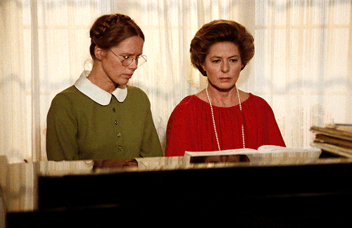 emmanuelleriva: The mother’s injuries are to be handed down to the daughter. The mother’s failures are to be paid for by the daughter. The mother’s unhappiness is to be the daughter’s unhappiness.Autumn Sonata (Höstsonaten, 1978) dir. Ingmar