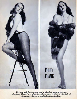 Flame Fury appears in a pictorial scanned from the pages of the May ‘57 issue of ‘FOLLIES’ magazine..