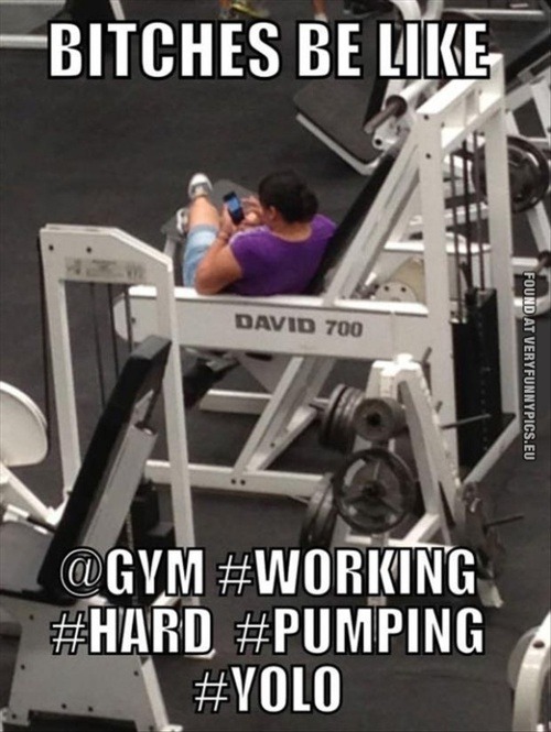 Bitch at the gym