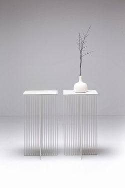 thedesignwalker:  Square steel coffee #table ACCURSIO by La Cividina | #design Antonino Sciortino #white