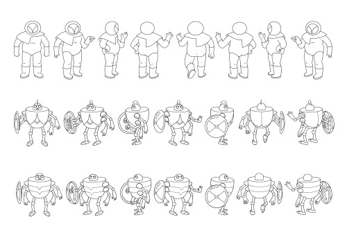 skronked:some character turns and special poses from Adventure Time distant lands : BMO BMO character designs by character &amp; prop designer Andy Ristaino