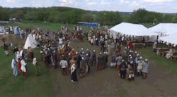supapoopa:  peterfromtexas:    Reenactor throws a spear at a drone    What a time to be alive. 