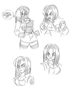 Just some practice sketches of Princess Trunks.