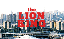 stannisbaratheon:   live-action modern day “the lion king”NEW YORK, 1960s. The civil rights movement reaches its crest. Mufasa, a prominent activist leader in the city, clashes against his younger brother Scar, himself a prominent leader of the mafia