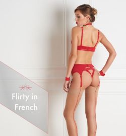 mayfair-stockings:  The Ladies in Red, including the Maison Close Tapage Nocturne Red Collection #lingerie #mayfairstockings #nylons #stockings #luxury #sexy