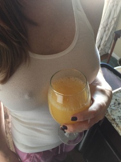 Mimosas and pokies!  What a way to decorate for the holidays! 